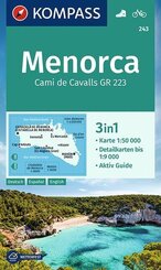 KOMPASS Wanderkarte 243 Menorca 1:50.000
