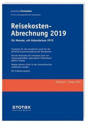 Reisekosten-Abrechnungen 2019 f&uuml;r Monate mit Kalendarium