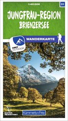 K&uuml;mmerly+Frey Wanderkarte 31 Jungfrau-Region 1:40.000