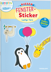 Riesen Fenster-Sticker Lustige Tiere