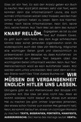 Wir m&uuml;ssen die Vergangenheit endlich Hitler uns lassen