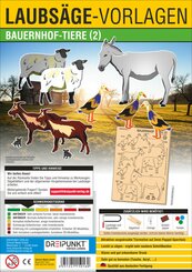 Laubs&auml;gevorlage Bauernhof-Tiere. .2..2