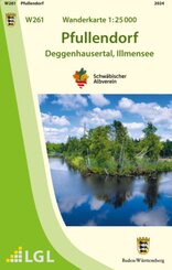 Topographische Wanderkarte Baden-W&uuml;rttemberg Pfullendorf