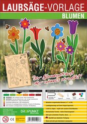 Laubs&auml;ge-Vorlage Blumen