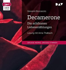 Decamerone. Die sch&ouml;nsten Liebeserz&auml;hlungen,1 Audio-CD, 1 MP3