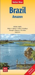 Nelles Map Landkarte Brazil: Amazon 1:2,5 Mio.