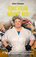 Eine Frau r&auml;umt auf