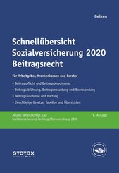 Schnell&uuml;bersicht Sozialversicherung 2020 Beitragsrecht