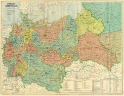 Gro&szlig;deutsches Reich - Postleit-Gebietskarte, M&auml;rz 1944, 2 Teile