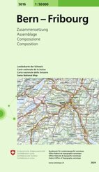 Landeskarte der Schweiz Bern - Fribourg