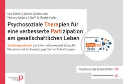 Psychosoziale Therapien f&uuml;r eine verbesserte Partizipation am gesellschaftlichen Leben