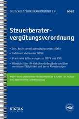 Steuerberaterverg&uuml;tungsverordnung, m.  Buch, m.  Online-Zugang