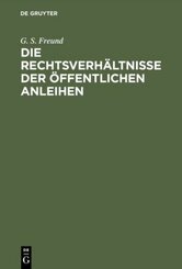 Die Rechtsverh&auml;ltnisse der &Ouml;ffentlichen Anleihen