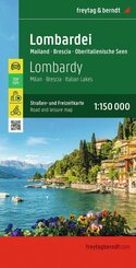 freytag & berndt Stra&szlig;enkarte Lombardei 1:150.000