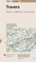 Landeskarte der Schweiz Travers