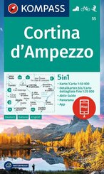 KOMPASS Wanderkarte 55 Cortina d'Ampezzo 1:50.000