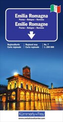 K&uuml;mmerly+Frey Regional-Strassenkarte 7 Emilia Romagna 1:200.000