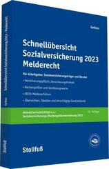 Schnell&uuml;bersicht Sozialversicherung 2023 Melderecht