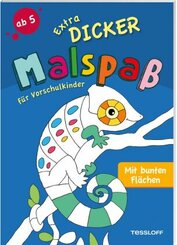 Extradicker Malspa&szlig; f&uuml;r Vorschulkinder. Mit bunten Fl&auml;chen