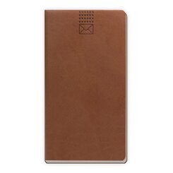 Tr&ouml;tsch Adressbuch Soft Touch Slim Braun