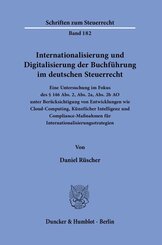Internationalisierung und Digitalisierung der Buchf&uuml;hrung im deutschen Steuerrecht.
