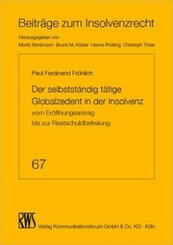Der selbstst&auml;ndig t&auml;tige Globalzedent in der Insolvenz