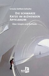Die schwarze Katze im bl&uuml;henden Apfelbaum