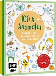 100 x Ausmalen - 2 Ausmal-B&uuml;cher im Bundle