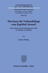 Was kann die Verbandsklage vom KapMuG lernen?