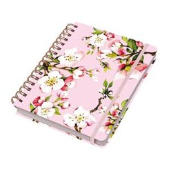 Ringbuch Hardcover Kirschbl&uuml;te rosa