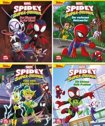 Nelson Mini-B&uuml;cher: 4er MARVEL: Spidey und seine Super-Freunde 5-8