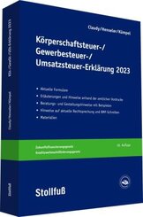 K&ouml;rperschaftsteuer-, Gewerbesteuer-, Umsatzsteuer-Erkl&auml;rung 2023