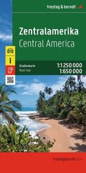 freytag & berndt Stra&szlig;enkarte Zentralamerika 1:1,25 Mio.
