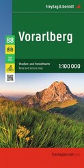 freytag & berndt Stra&szlig;enkarte Vorarlberg 1:100.000