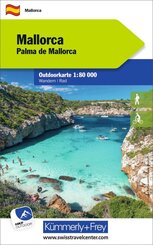 K&uuml;mmerly+Frey Outdoorkarte Mallorca 1:80.000