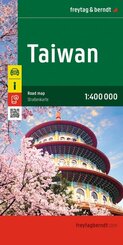 freytag & berndt Stra&szlig;enkarte Taiwan 1:400.000