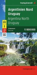 freytag & berndt Stra&szlig;enkarte Argentinien Nord - Uruguay 1:1,8 Mio.