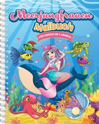 Meerjungfrauen-Malbuch f&uuml;r Kinder ab 4 Jahren