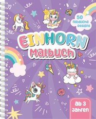 Einhorn-Malbuch f&uuml;r Kinder ab 3 Jahren