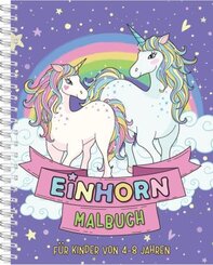 Einhorn-Malbuch f&uuml;r Kinder ab 4 Jahren