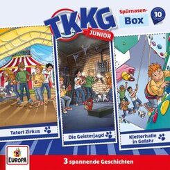 TKKG Junior Sp&uuml;rnasen-Box.Box.10,3 Audio-CDs