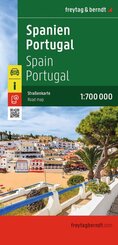 freytag & berndt Stra&szlig;enkarte Spanien - Portugal 1:700.000