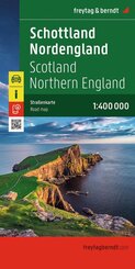 freytag & berndt Stra&szlig;enkarte Schottland - Nordengland 1:400.000