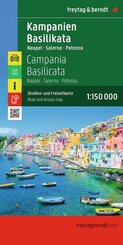 freytag & berndt Stra&szlig;enkarte Kampanien - Basilikata 1:150.000