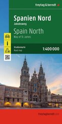 freytag & berndt Stra&szlig;enkarte Spanien Nord - Jakobsweg 1:400.000