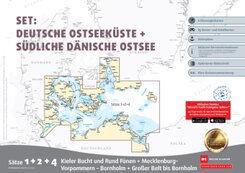 Sportbootkarten Satz 1, 2 und 4   Set: Deutsche Ostseek&uuml;ste und S&uuml;dliche D&auml;nische Ostsee (Ausgabe 2025)