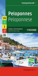 freytag & berndt Stra&szlig;enkarte Peloponnes 1:150.000