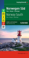 freytag & berndt Stra&szlig;enkarte Norwegen S&uuml;d 1:250.000