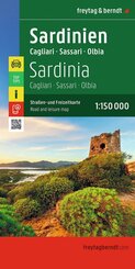 freytag & berndt Stra&szlig;enkarte Sardinien 1:150.000