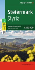 freytag & berndt Stra&szlig;enkarte Steiermark 1:200.000
